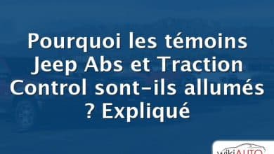 Pourquoi les témoins Jeep Abs et Traction Control sont-ils allumés ?  Expliqué